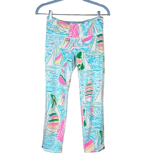 Lilly Pulitzer Women’s Luxletic Tropical Sailboat Print Leggings Small E… - Picture 10 of 10